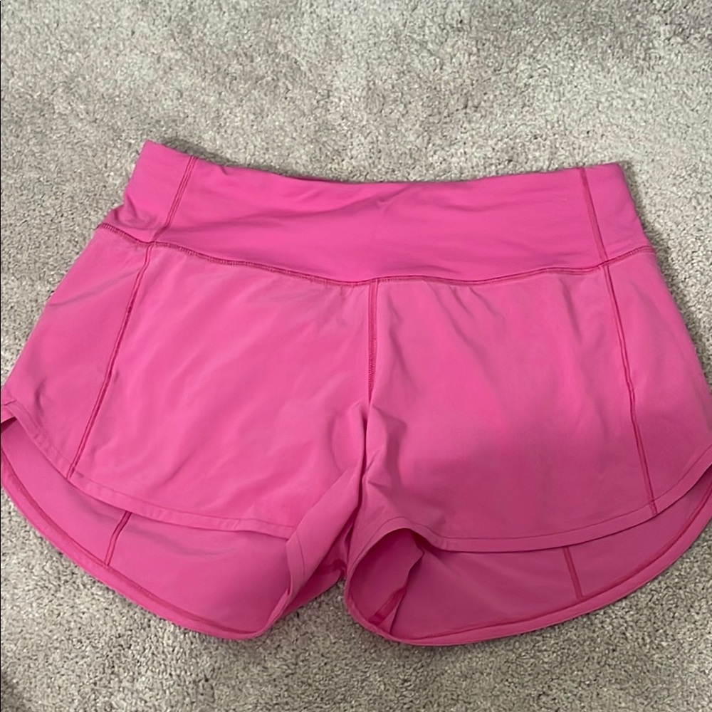 High Waisted Hotty Hot Lululemon Pink Shorts